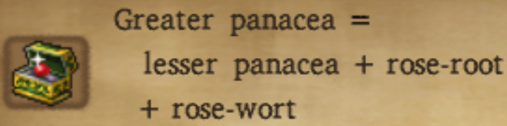 Greater Panacea Alchemy Recipe